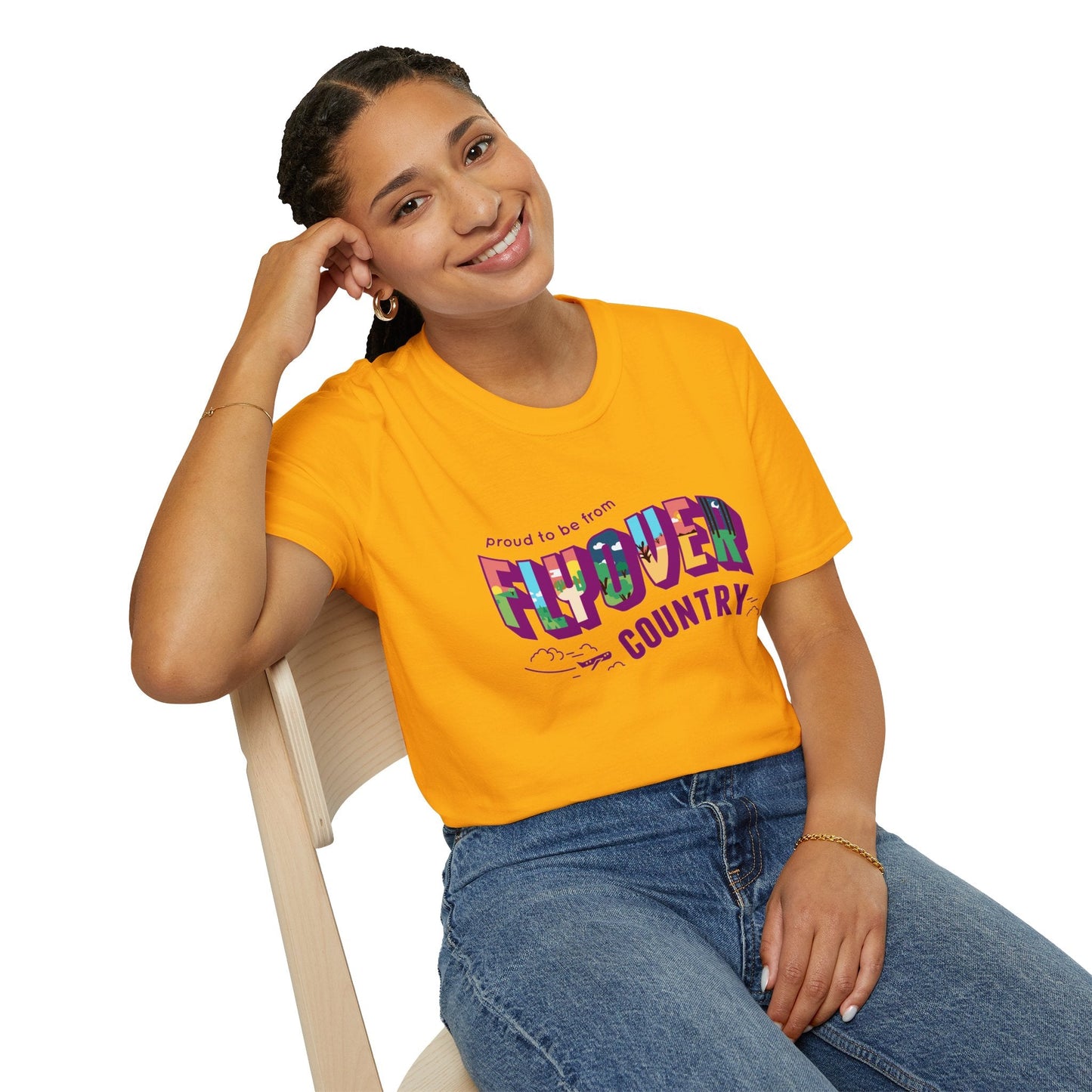 T-Shirt - Flyover Country Unisex Softstyle T-Shirt