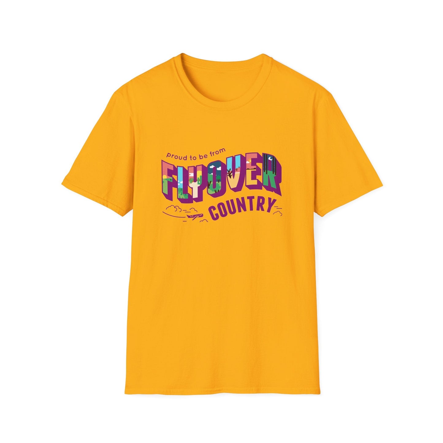 T-Shirt - Flyover Country Unisex Softstyle T-Shirt