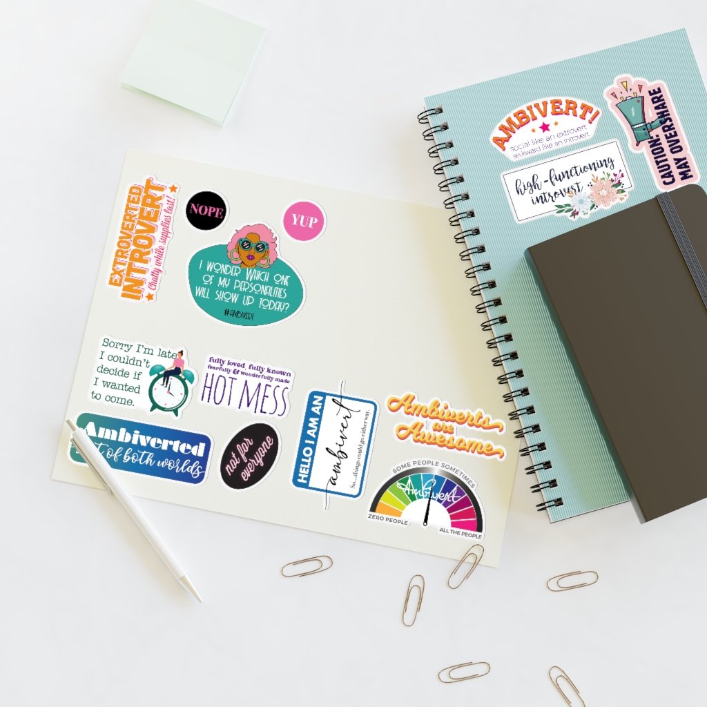 Paper Products - Ambivert Jumbo Sticker Pack (14)