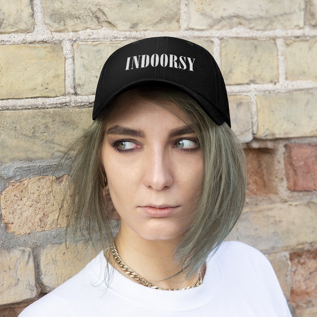 Hats - Indoorsy Embroidered Twill Hat