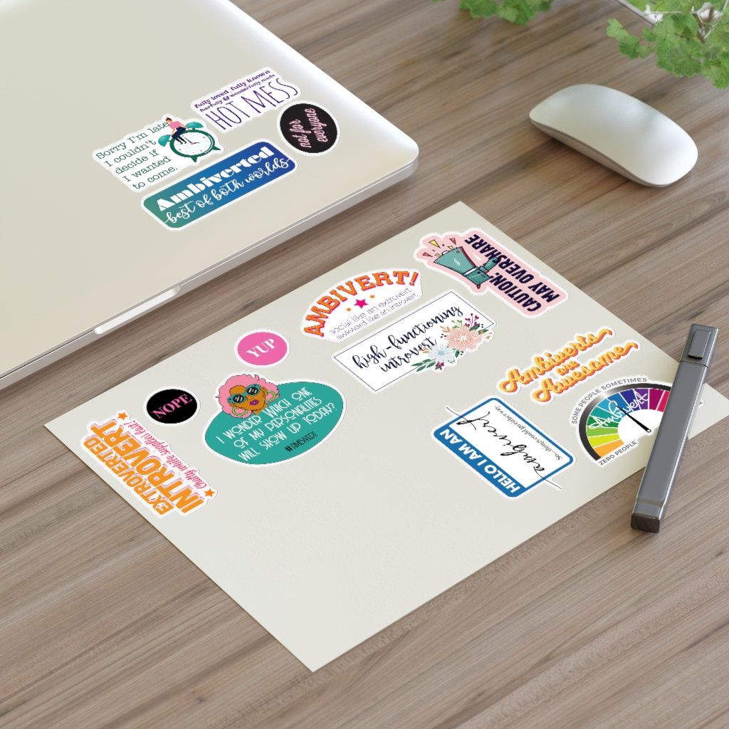 Paper Products - Ambivert Jumbo Sticker Pack (14)