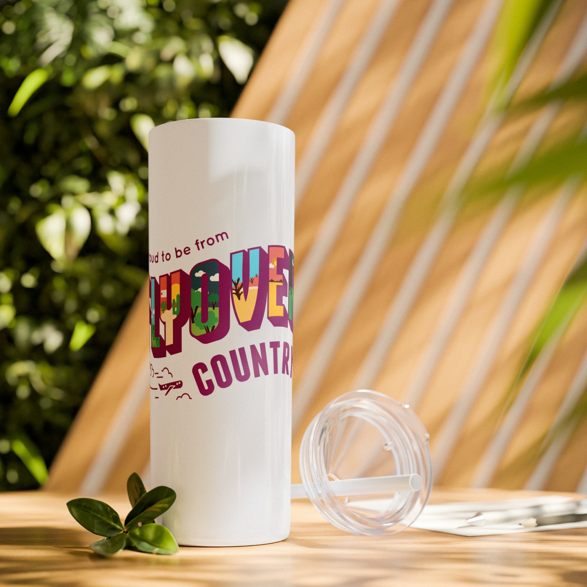 Mug - Flyover Country Skinny Tumbler With Straw, 20oz