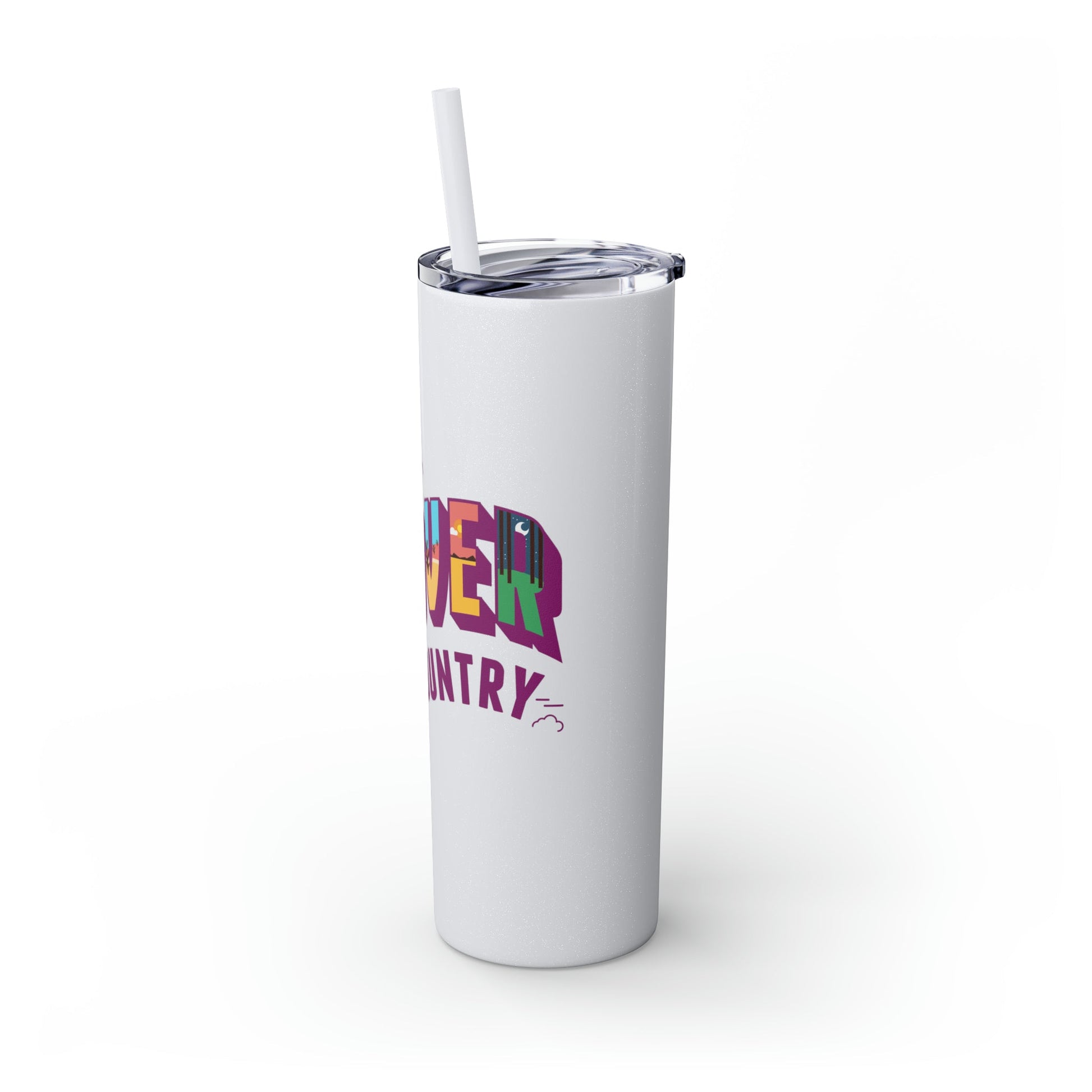 Mug - Flyover Country Skinny Tumbler With Straw, 20oz