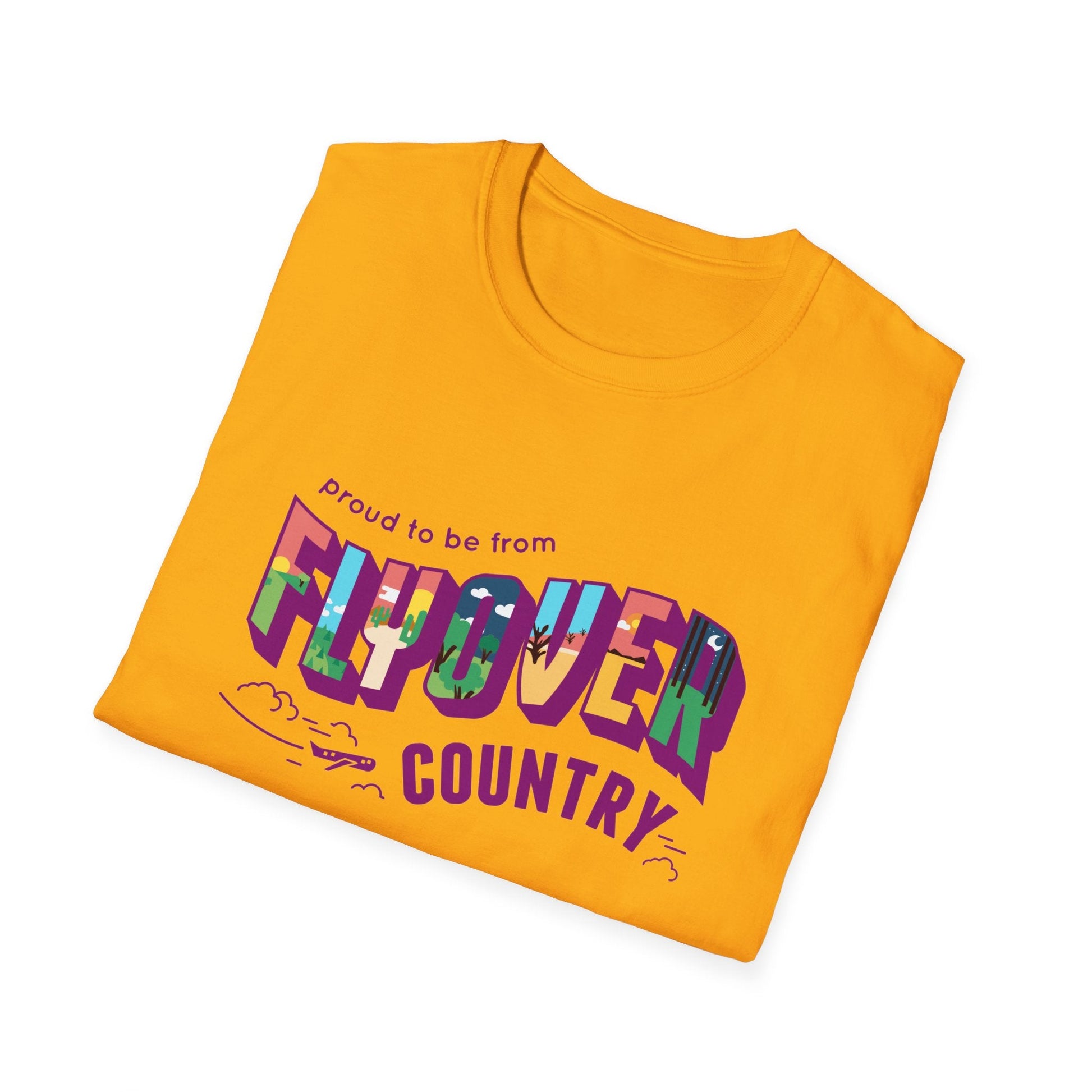 T-Shirt - Flyover Country Unisex Softstyle T-Shirt