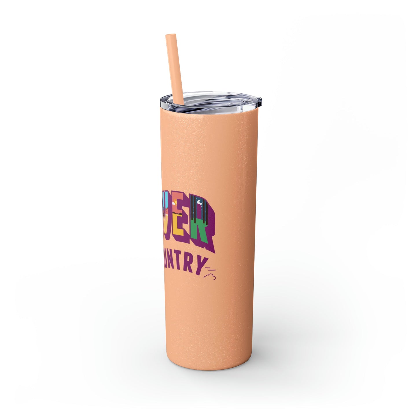 Mug - Flyover Country Skinny Tumbler With Straw, 20oz