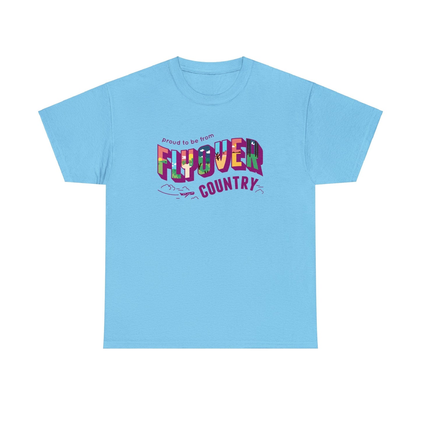 T-Shirt - Flyover Country Unisex Heavy Cotton Tee