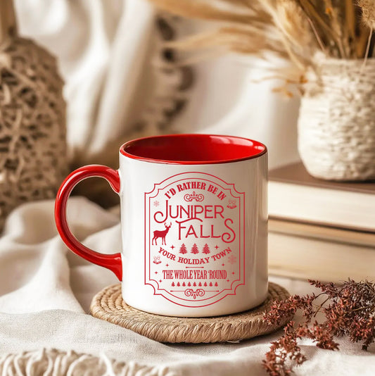 Juniper Falls Red/White Coffee Mug, 11oz