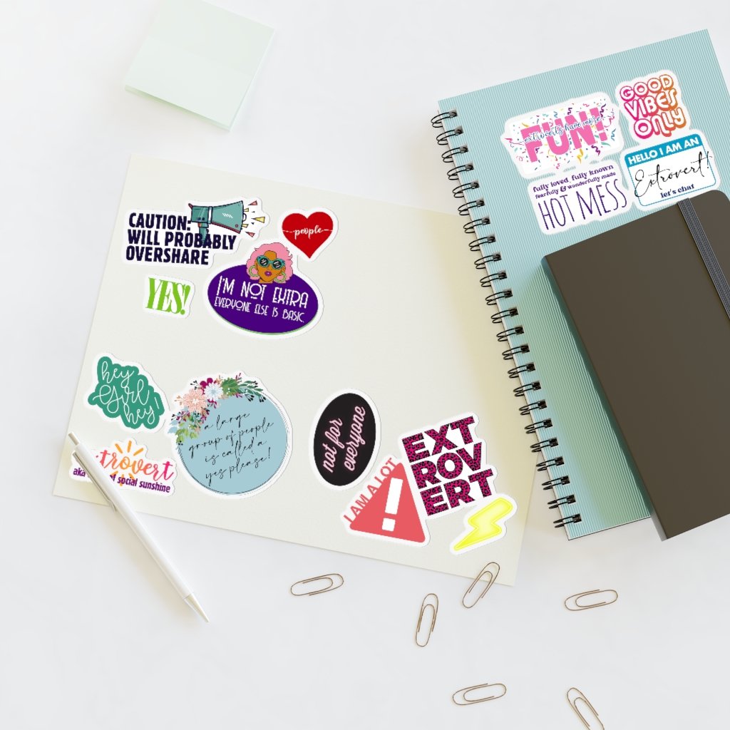 Paper Products - Extrovert Jumbo Sticker Set (15)