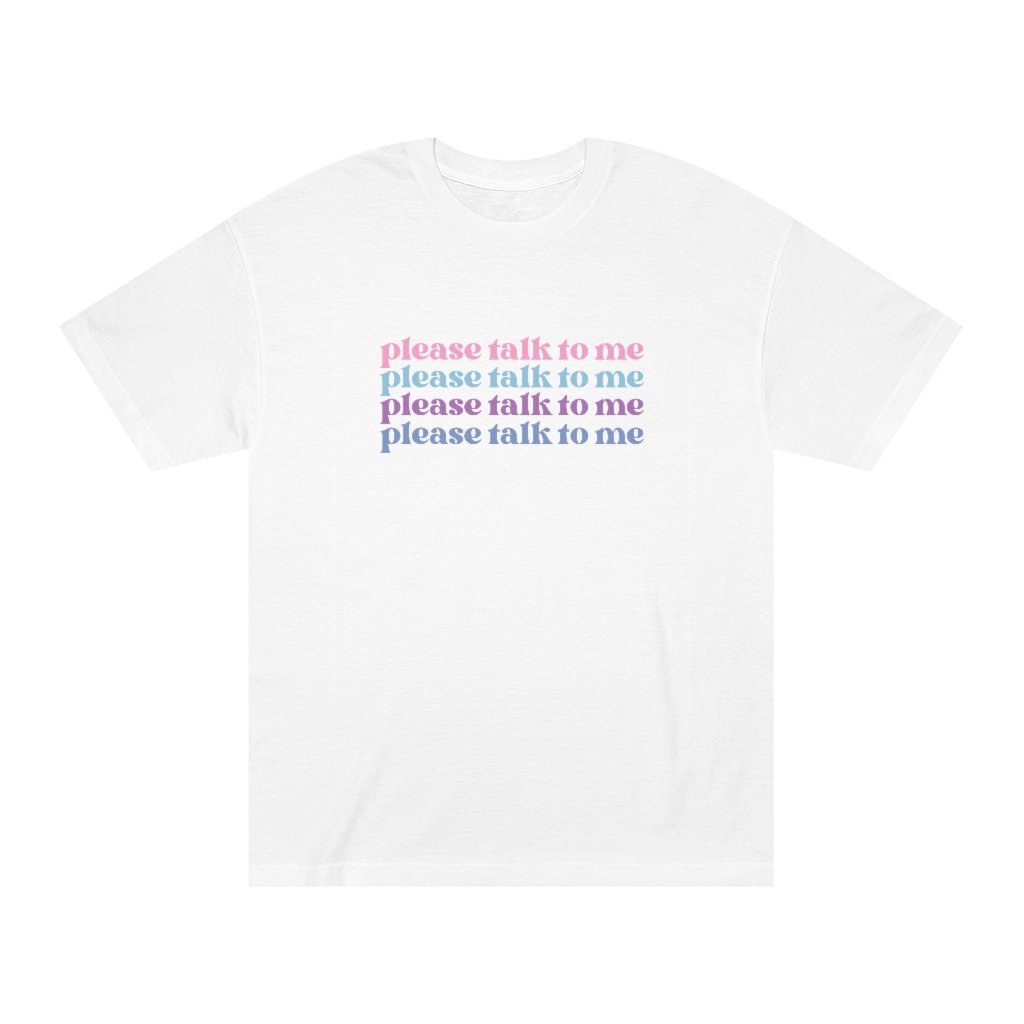 T-Shirt - Talk To Me Trendy Oversized Tee