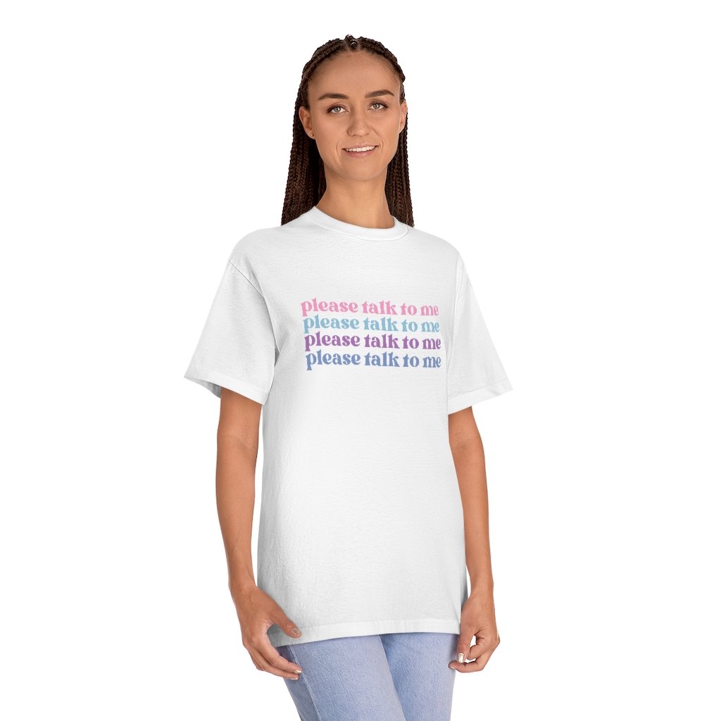 T-Shirt - Talk To Me Trendy Oversized Tee