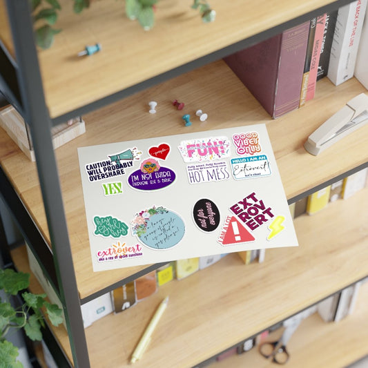 Paper Products - Extrovert Jumbo Sticker Set (15)